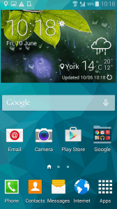 Galaxy Home Screen