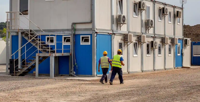 Construction workers on-site