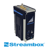 Streambox Logo und Gerät.