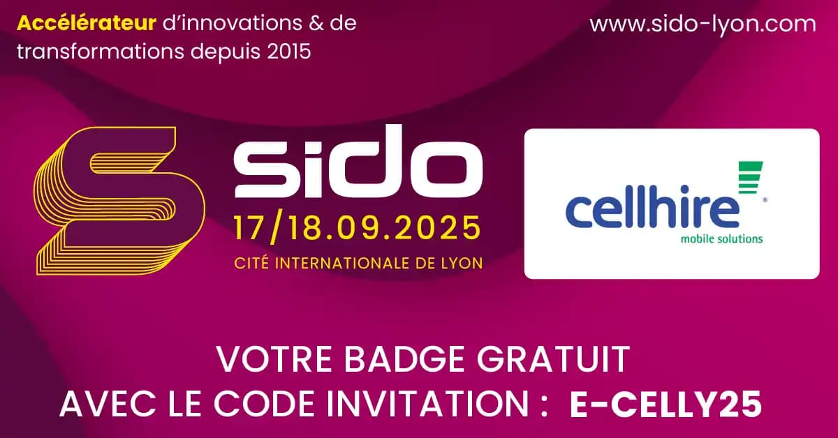 Cellhire sera présent au SIDO 2025 !